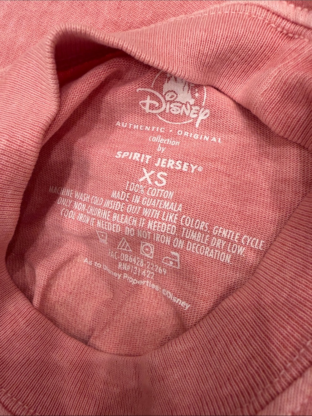 Disneyland Spirit Jersey Rose Gold Pink Glitter Oversized Size XS/S - Picture 7 of 9